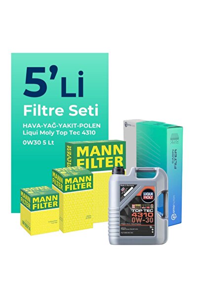 Mann-Filter Fiat Fiorino 1.3 Dizel Filtre Bakım Seti Liqui Moly Motor Yağlı E...