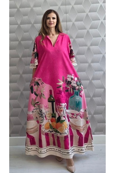 OnlyForYou Rochie Damă Lungă din Satin – Rochie Vaporoasă Elegantă cu Mânecă ...