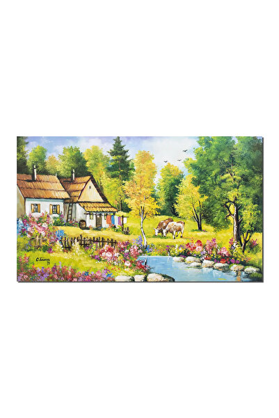 artnova Ръчно рисувана картина, Детски спомени, Домакинство, 100x60см маслена...