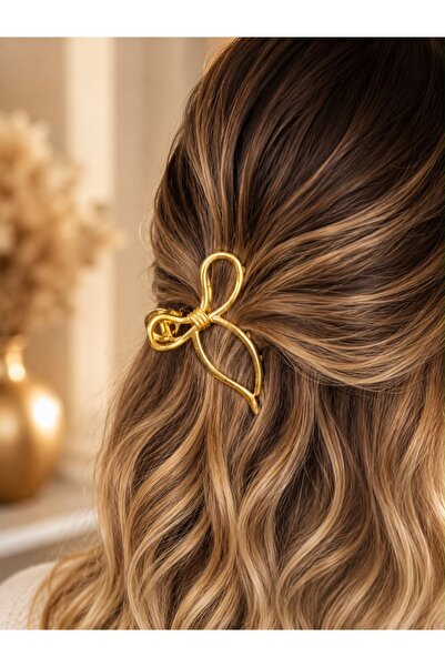 JEWELRY Shine Jewellery Gold Ribbon Design Metal Hairpin ✨