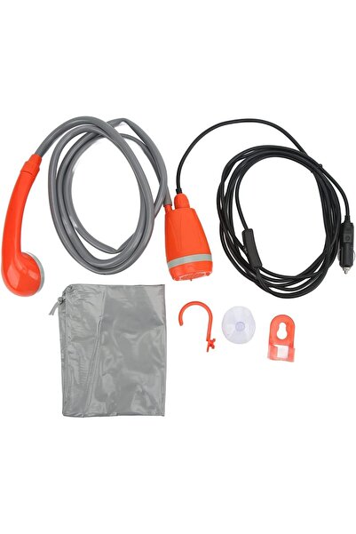 TOSHIONICS Portable Camping Shower, 12V Outdoor Pump Shower Head Portable Han...