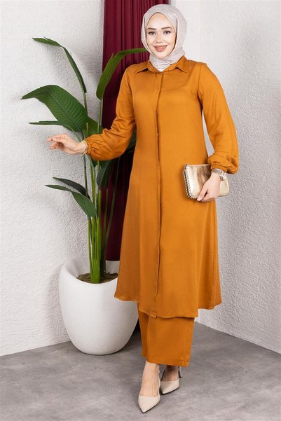 Generic Brand Long Hijab Set Hardal