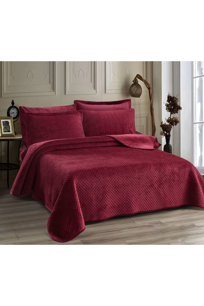 Alhabib bedding Mickey Queen Fur Burgundy Bedspread Bedspread Suitable for 16...