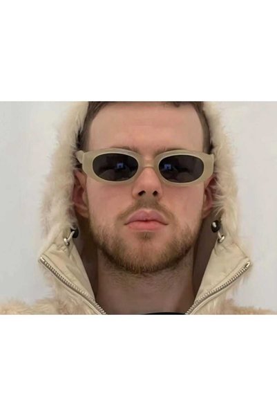 Yelena Beige Vintage Retro Sunglasses, Bone Color Unisex Sunglasses