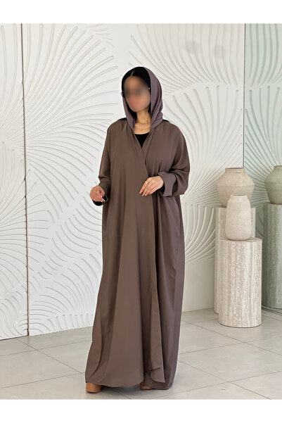 elegant veil Abaya Teref Silk Touch Kluş Butterfly Pattern
