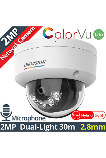 Hikvision DS-2CD1127G2H-LIU 2MP 2.8mm με ColorVu Έξυπνο Υβριδικό Φωτισμό Σταθ...