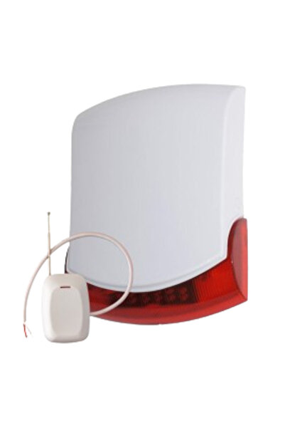Micro ML-500W ΚΟΚΚΙΝΗ ΚΑΘΟΛΙΚΗ Ασύρματη σειρήνα για εξωτερική χρήση 12V