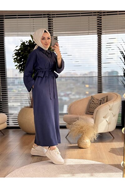 ALANURMODA 2818 Костюм с риза-сако Тъмносин