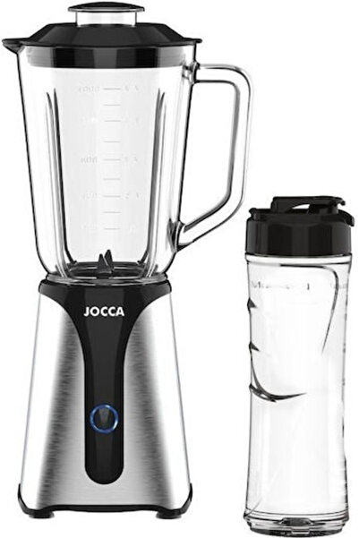 Jocca Μπλέντερ με γυάλινη κανάτα 1 λίτρου 350W Μαύρο