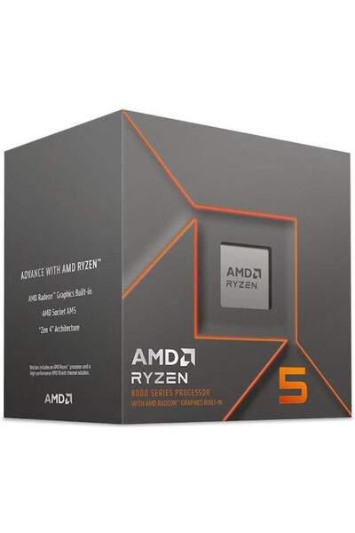 Amd Επεξεργαστής Ryzen 5 8500G 3.5GHz 6 Πυρήνων για Socket AM5 σε κουτί με ψύ...