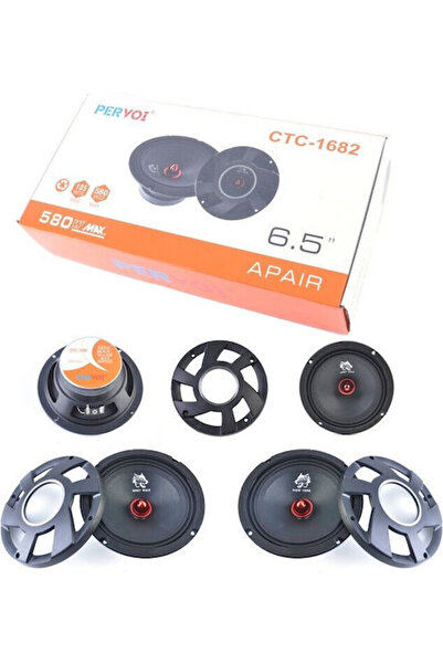 PERVOİ Σετ Ηχείων Αυτοκινήτου 6.5 " με 105W RMS (Γούφερ) Κωδικός: CTC-1682