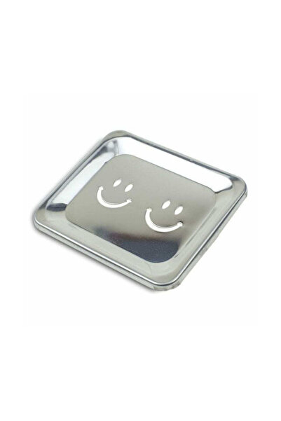 OEM Smiley Μεταλλική Σαπουνοθήκη Επιτοίχια Ασημί Κωδικός: 0221.218