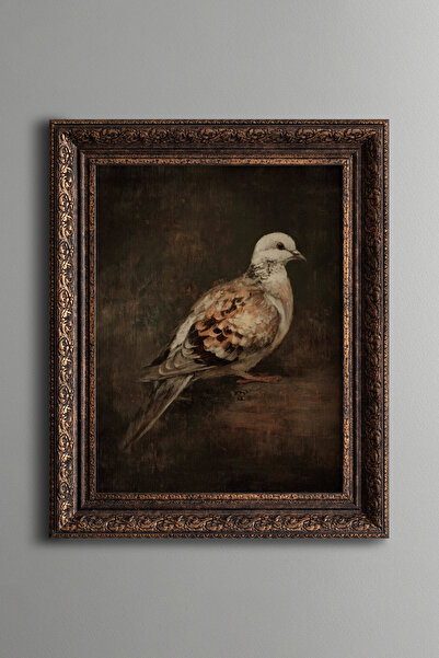 epiqart Pigeon - Vintage Patterned Painting - Thick Model