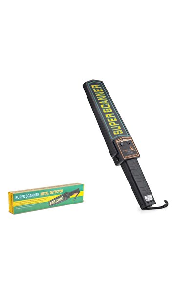 HADRON HDX6528 Super Scanner El Tipi Güvenlik Metal Dedektörü Siyah
