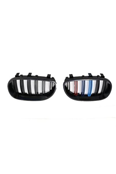 OEM Καρδιές σχάρας για BMW E60 με διπλή σχάρα (2005-2010) - τρίχρωμες - 2 τεμ...