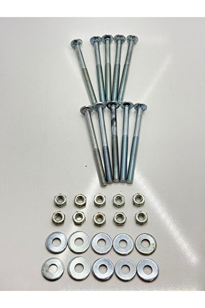 ERZURUMLUTEKNİK KASA CİVATASI 8 mm 11 cm SOMUNPUL SET 10’lu