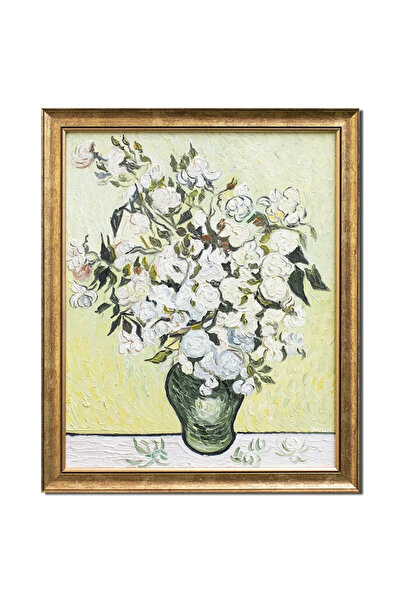 artnova Διάσημο κορνιζαρισμένο, ζωγραφισμένο στο χέρι έργο τέχνης, Λευκά Τρια...