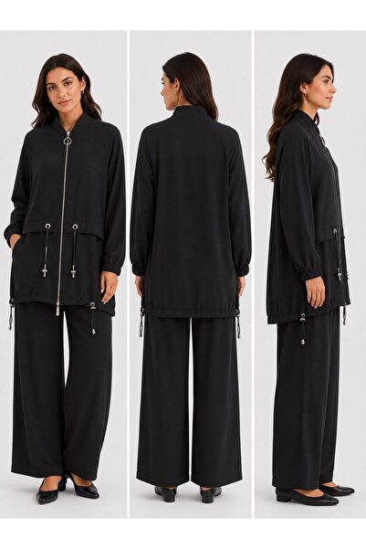 PAYİNİ 550-113 Women's Windproof Detailed Tight-Footed Suit