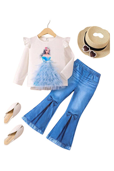 OEM Compleu fetita, bluza +pantalon, set 2 piesa, 5 ani