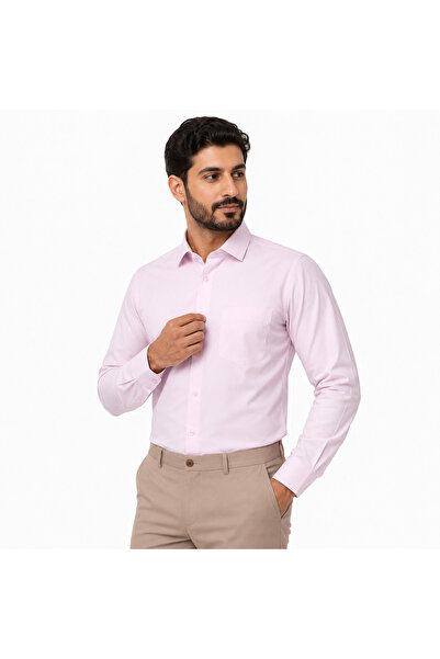 Generic Men's Long-Sleeved Solid Color Business Casual Shirt in Various Colors