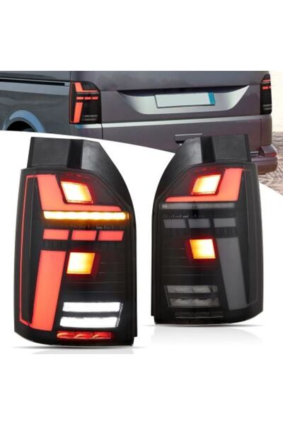 OEM Πίσω φώτα LED για Vw Transporter T6 / T6.1 (2015+) με δυναμικό φλας, φιμέ...