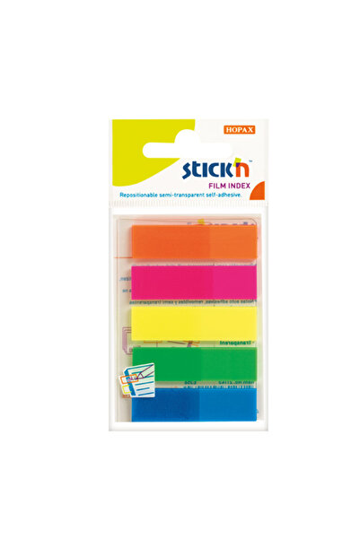 Hopax GIPTA 21050 STICK'N 45X12 NEON FİLM AYRAÇ 5 RENK 25YP