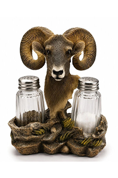 ALFA AKSESUAR 03 Polyester Aries Figured Salt and Pepper Shaker Set Alk5616