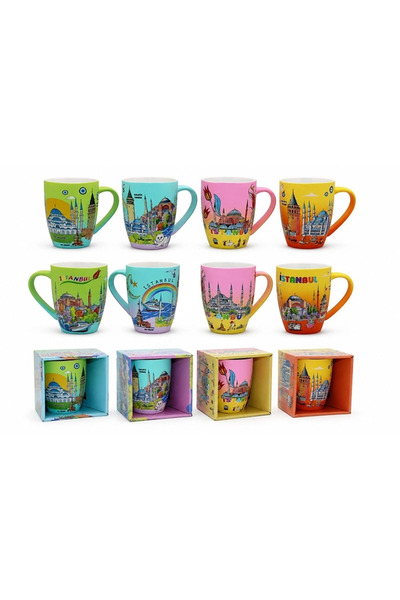 Generic Brand كوب بورسلين بتصميم إسطنبول Alk5832