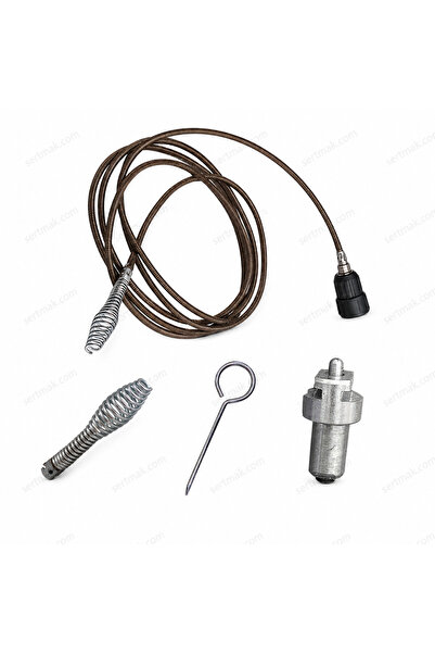 bimex 16 mm Universal Kanal Açma Yayı Seti 2,5 Metre | Matkap Aparatı + Baget...