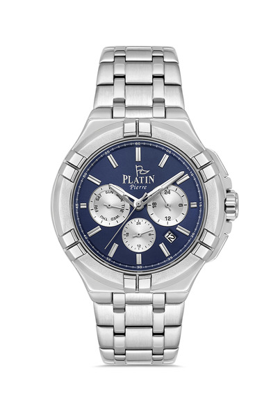 Platin Pierre Hds-1083Ga-A3 Steel Cord Functions Active Men's Wristwatch