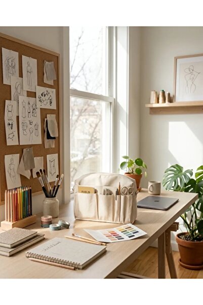 Hazal Atelier Çok Amaçlı Çanta İçi Organizer , Defter, Ajanda, Kalem ve Kozme...
