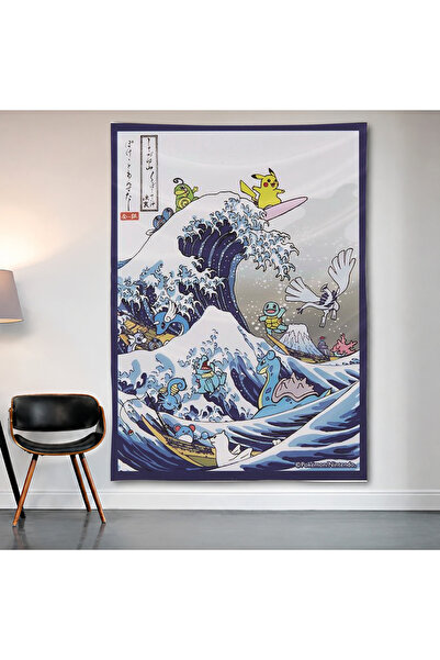Geek Cultcha The Great Wave Off Kanagawa Wall Covering Wall Tapestry First Qu...