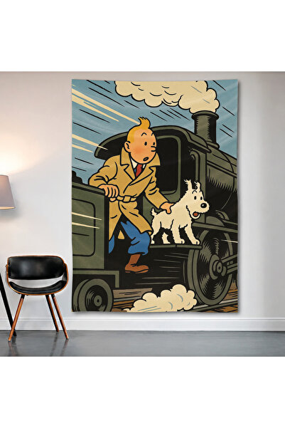 Geek Cultcha The Adventures of Tintin Wall Covering Wall Tapestry First Quali...
