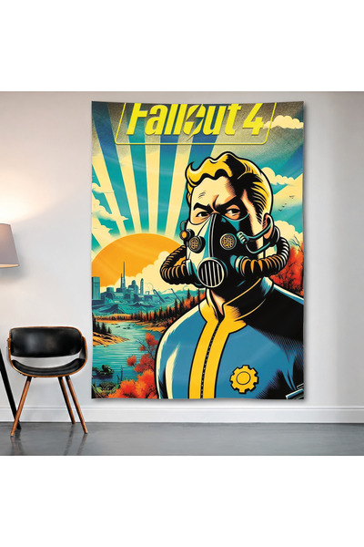 Geek Cultcha Fallout 4 Vault Boy Wall Covering Wall Tapestry First Quality Sa...