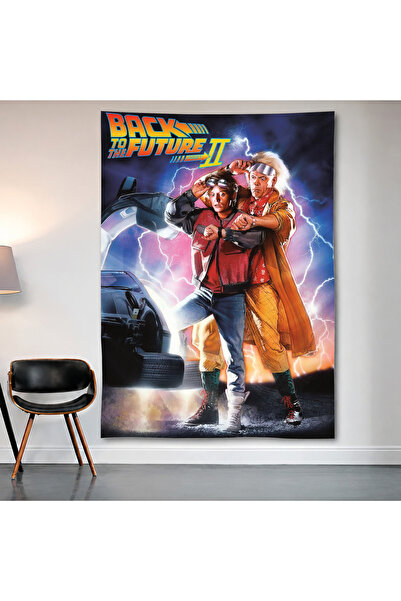 Geek Cultcha لوحة جدارية من Back to the Future، ملصق من قماش الساتان عالي الجودة