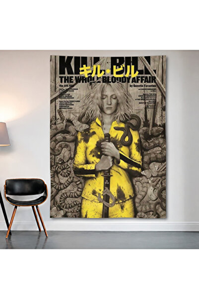 Geek Cultcha Kill Bill Wall Cloth Wall Tapestry First Quality Satin Fabric Po...