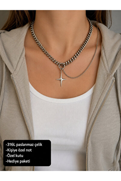 HER ŞEY NOTA www.herseynota.com Virello Star Figured 316L Stainless Steel Thi...