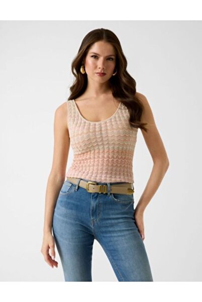 Guess KREM KADIN ASKILI TRİKO