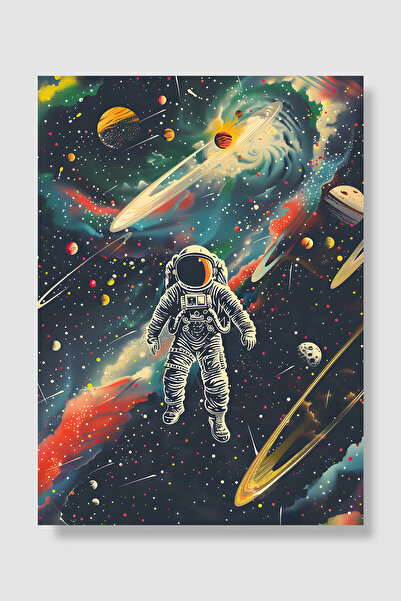 Luna Marissa Svemirski poster Astronaut Galaksija Planete Zvezde Dekoracija z...
