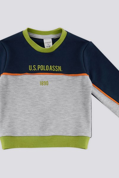 U.S. Polo Assn. U.S. Polo Assn Koyu İndigo Cepli Bebek 2 Li Takım