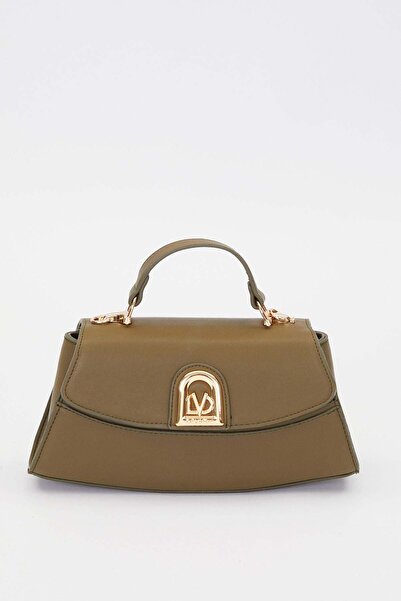 Levidor Khaki Ellipse Look Handbag