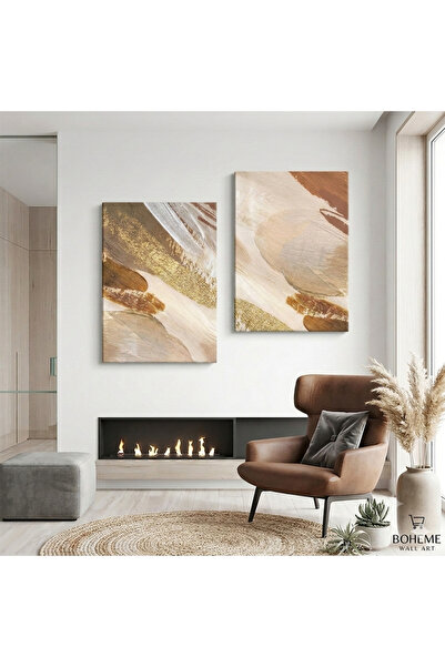 Harika bir ev MODERN ABSTRACT DESENLİ TABLO | SOFT | 2Lİ DİKEY ÇERÇEVESİZ KAN...