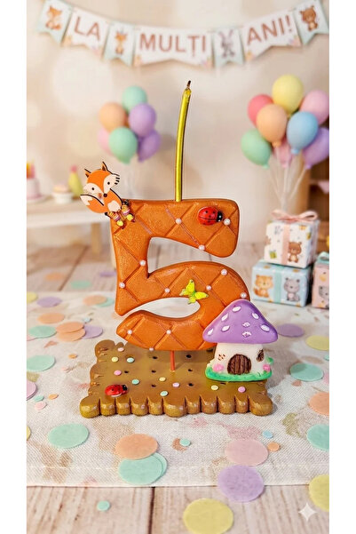 HandmadeDomideco Lumânare aniversară de 5 ani