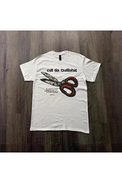 Grafftee Clothing Μπλουζάκι Unisex Oversize με στάμπα  "Cut Da Bullshit "
