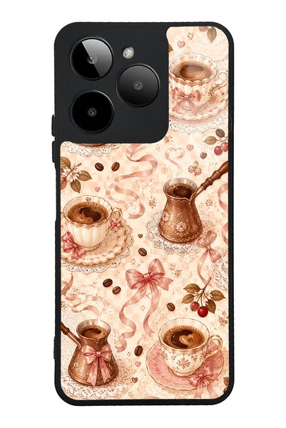 Spoyi حافظة هاتف لامعة بتصميم Gm Era 30 Blush Coffee Bow