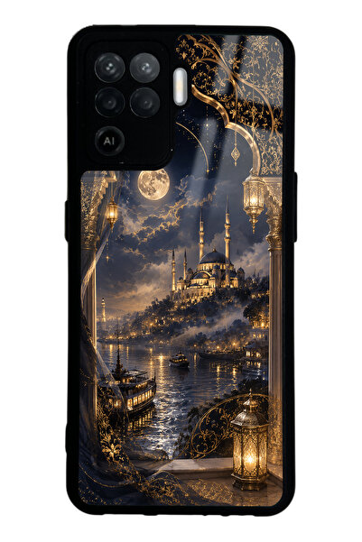 Spoyi Oppo Reno 5 Lite Midnight Bosphorus Tasarımlı Glossy Telefon Kılıfı