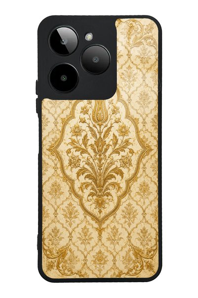 Spoyi حافظة هاتف Gm Era 30 Ivory Ottoman ذات تصميم ذهبي لامع