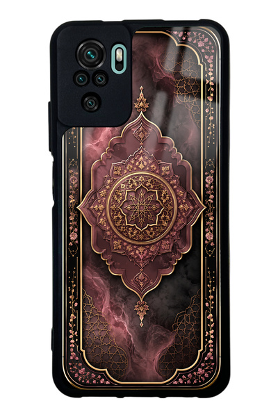Spoyi حافظة هاتف لامعة بتصميم ميدالية عثمانية من خشب الورد لهاتف Xiaomi Redmi...