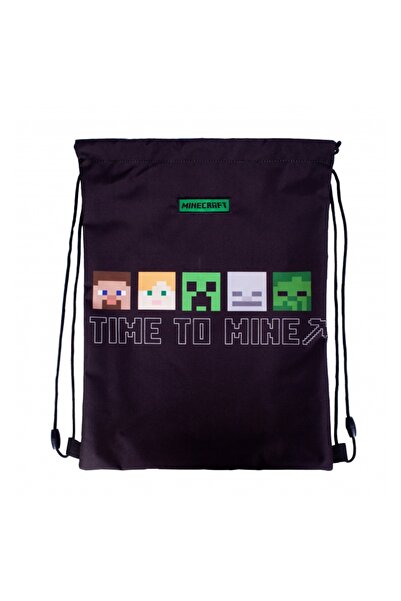 Astra Sac de umar, Minecraft, Alex si Steven, 44 x 33 x 1 cm, Negru