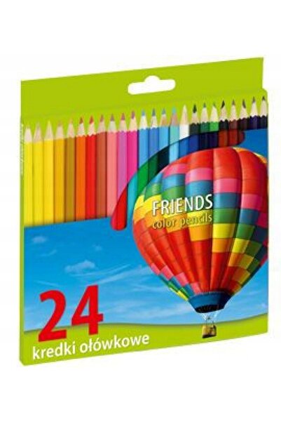 GRAND Creioane colorate pentru scoala, Grand, 24 buc